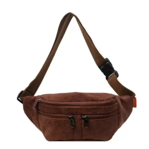 Sac Banane XXL Velours marron