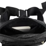 sac banane ado noir grande poche