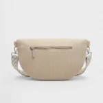 Sac Banane Bandouliere Velours Côtelé beige vue arrière