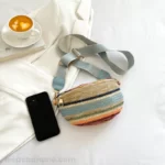 sac banane multicolore dimensions grande poche smatphone