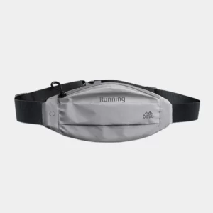 sac banane running gris clair