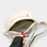 sac banane sangle interchangeable beige poche intérieure