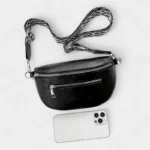 sac banane sangle interchangeable noir taille iphone