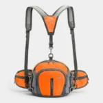 sac banane velo orange fluo bretelles