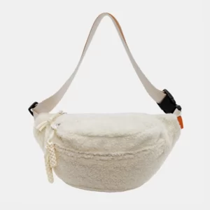 Grand Sac Banane Moumoute Blanc écru