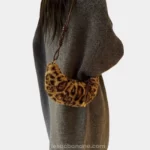 Sac Banane Fausse Fourrure Leopard Claire peluche