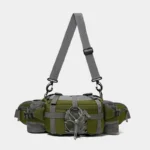 Sac Banane Randonnée vert avec bandoulière
