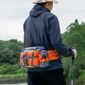 sac banane randonnée orange randonneur