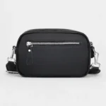 Sac Banane Femme Cuir Rectangulaire Bandoulière poche arrière zippée