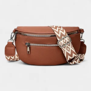 sac banane sangle interchangeable marron