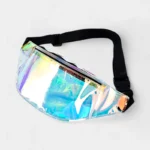 Sac Banane Transparent Holographique en matière plastique iridescent bulle de savon