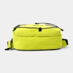 Sac Banane Technique Gorpcore Outdoor Nylon Ripstop Sac banane nylon ripstop jaune fluo au style gorpcore, vue arrière avec sangle ajustable noire