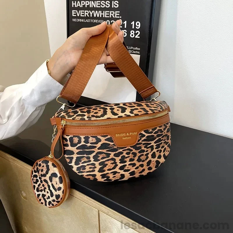 Banane Leopard Femme avec portefeuille