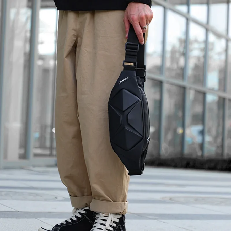 sac banane homme stylé X au centre sac banane homme stylé X au centre