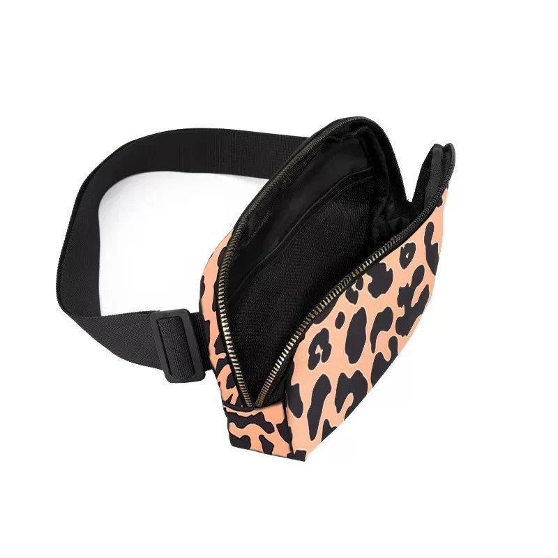 Sac Banane Tissu Leopard poche