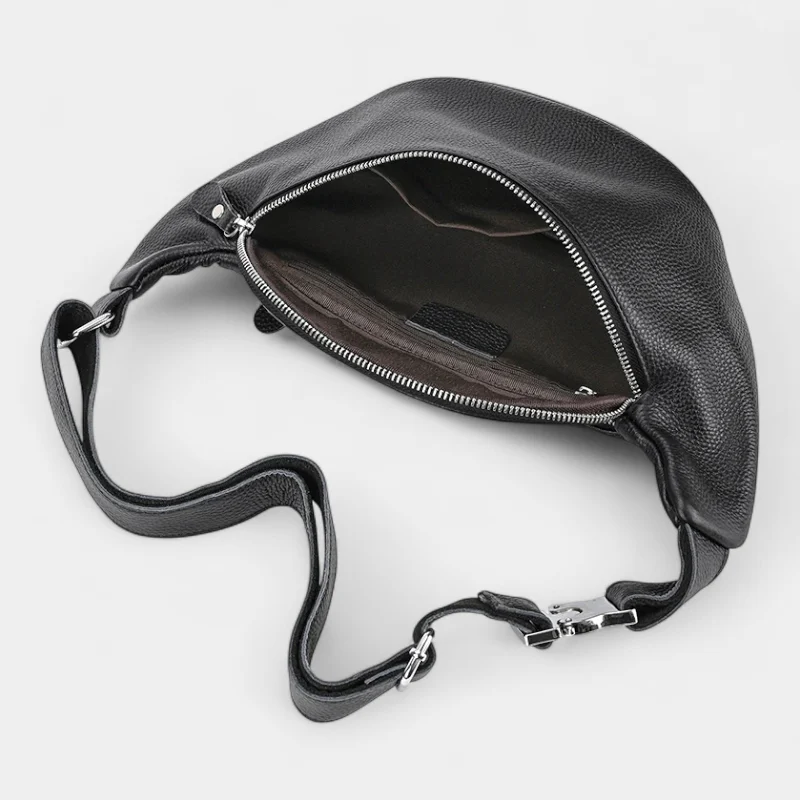 sac banane homme luxe grande poche ouverte