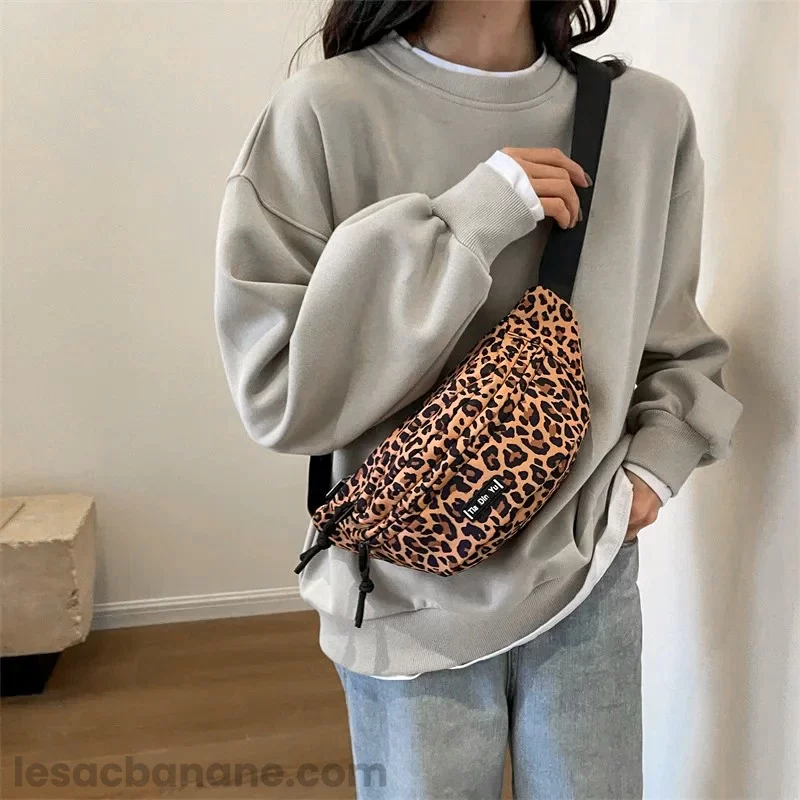 Sac Banane Imprime Leopard bandoulière