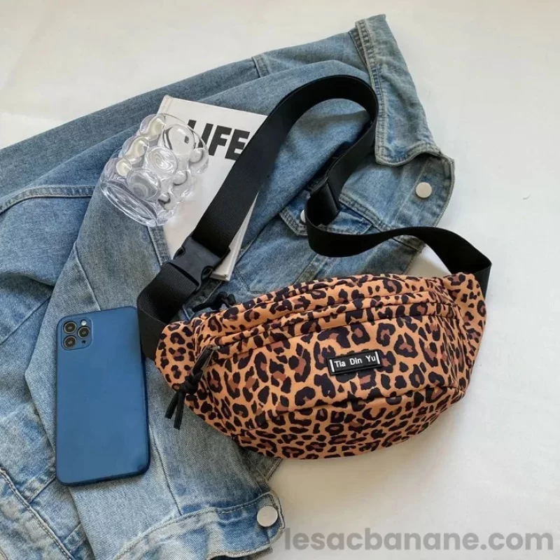 Sac Banane Imprime motif léopard